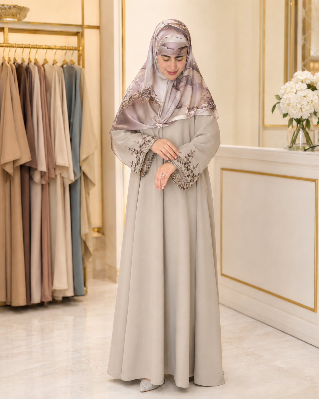 عباية الزوم متروزة