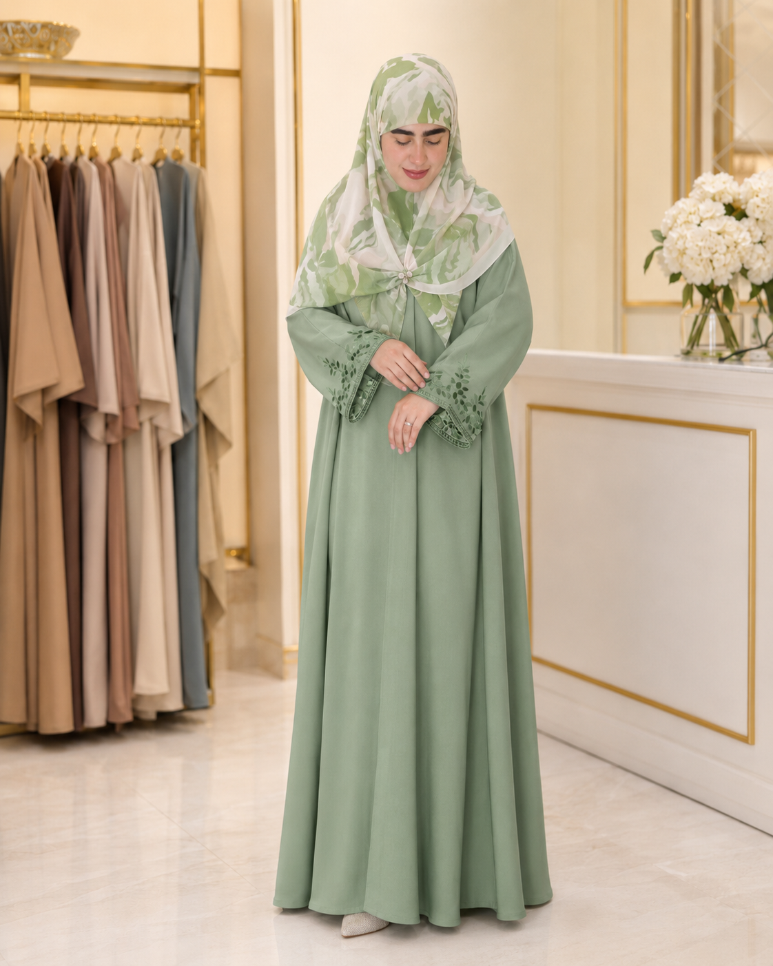 عباية الزوم متروزة